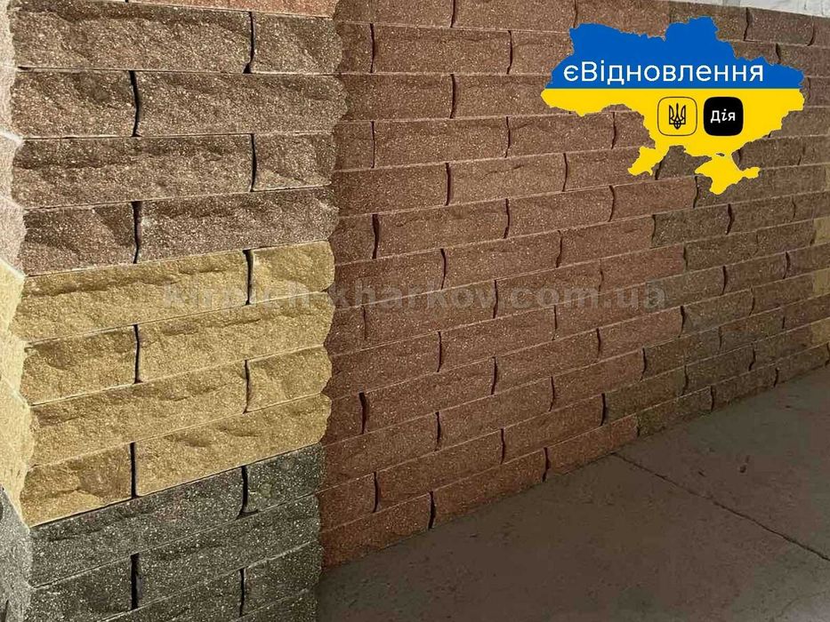 Цегла та плитка для облицювання сухопрес ТМ ECOBRICK, Екобрик, Фагот