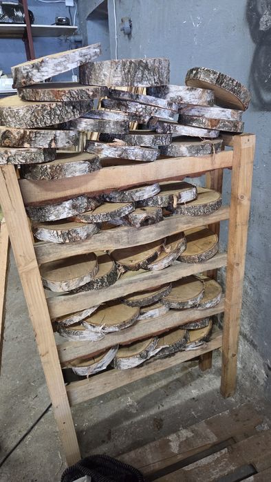 Plastry brzozowe suche plastry drewna