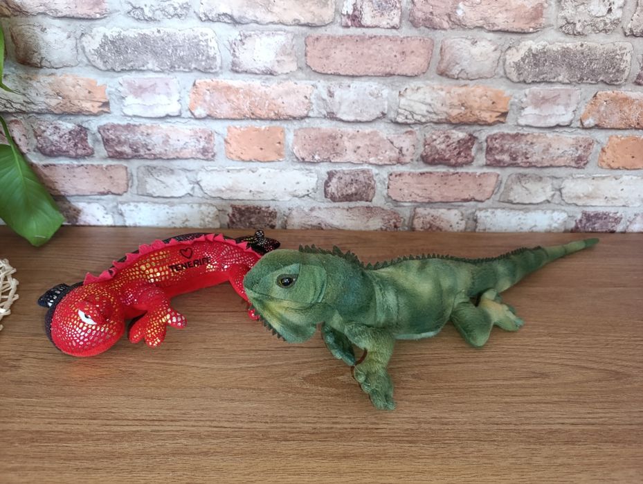 Maskotka agama brodata 55 cm, jaszczurka  jak  prawdziwa