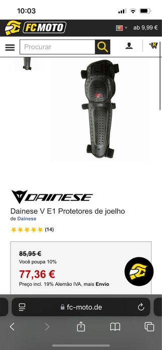 Protetores de joelho Dainese