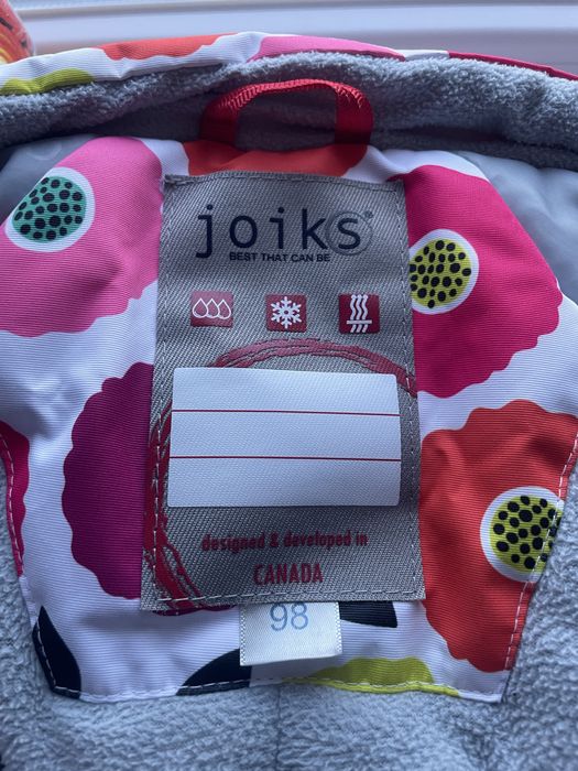 Зимовий комбінезон joiks для дівчинки р. 98
