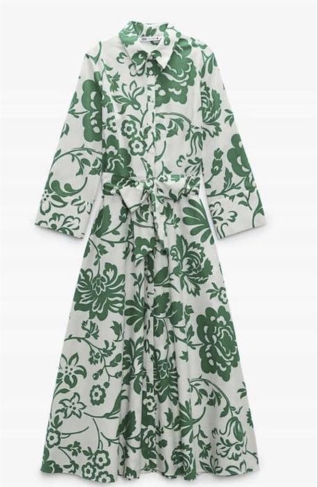 Красивое платье Zara, голубое платье H&M