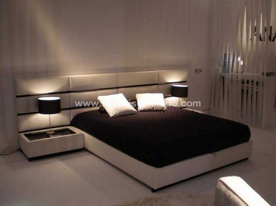 Cama de Casal Estofada - Fabricamos todas medidas, materiais e cores