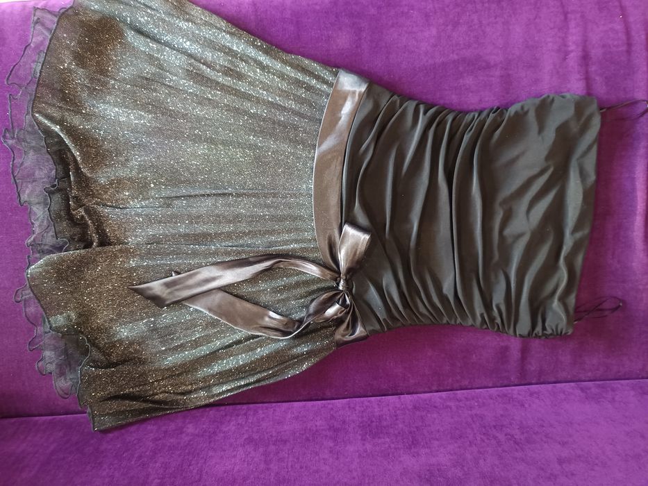 Платье на выпускной чёрное мини