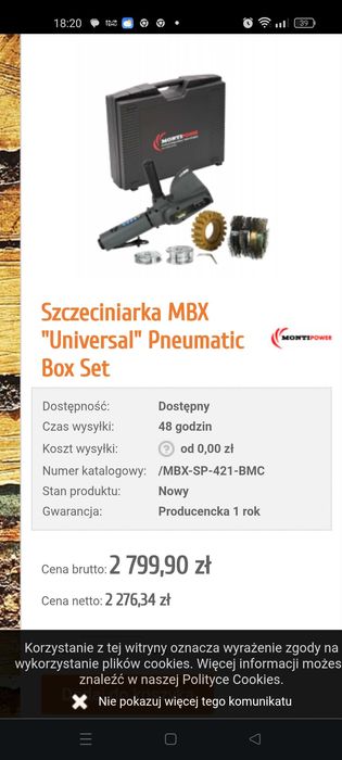 Sprzedam szczeciniarkę MBX MONTI