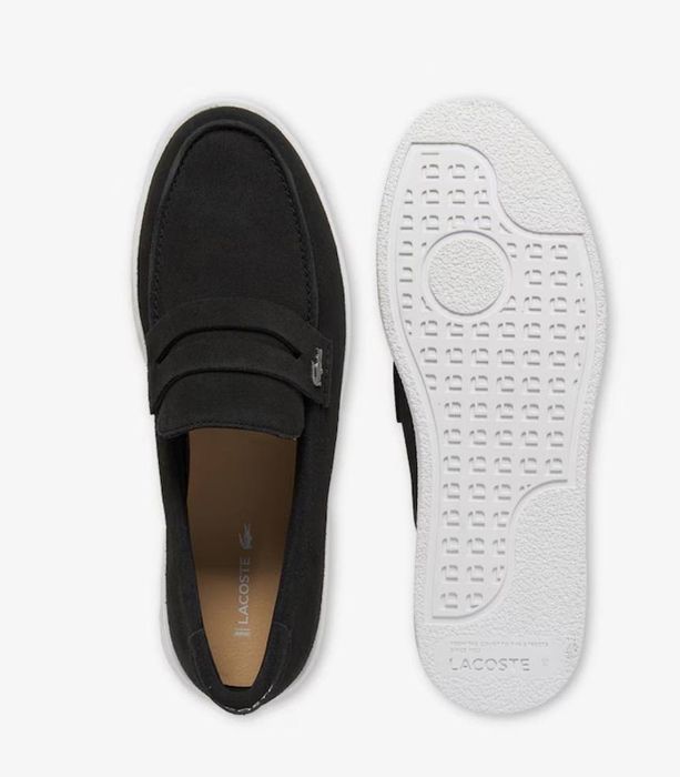 Новые оригинальные мужские замшевые лоферы Lacoste