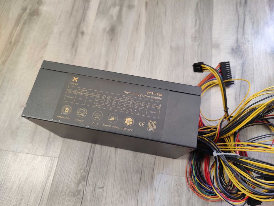 Блок живлення Vinga 2200W (VPS-2200 Mining edition) БП для пк/сервера