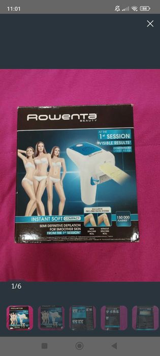 Depiladora a Luz pulsada da Rowenta
