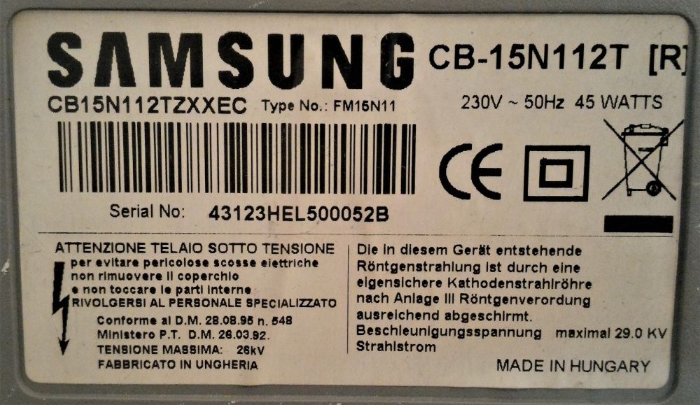 Tv Samsung Pequena de 14 Polegadas