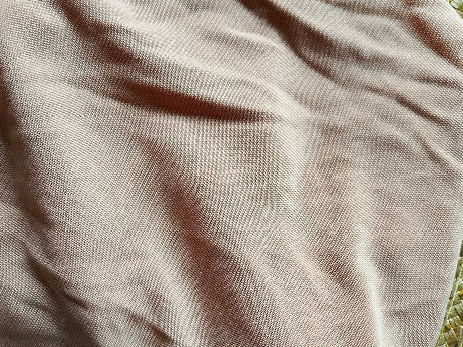 NOWY beżowy turban z warkoczem - hijab