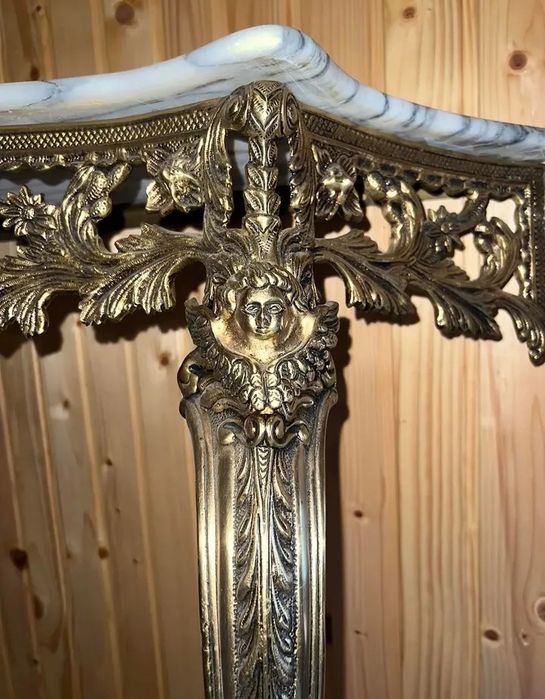 Комплект Дзеркало Зеркало Консоль Столик  Бронза Латунь Антикваріат