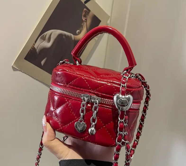 Сумка міні червона