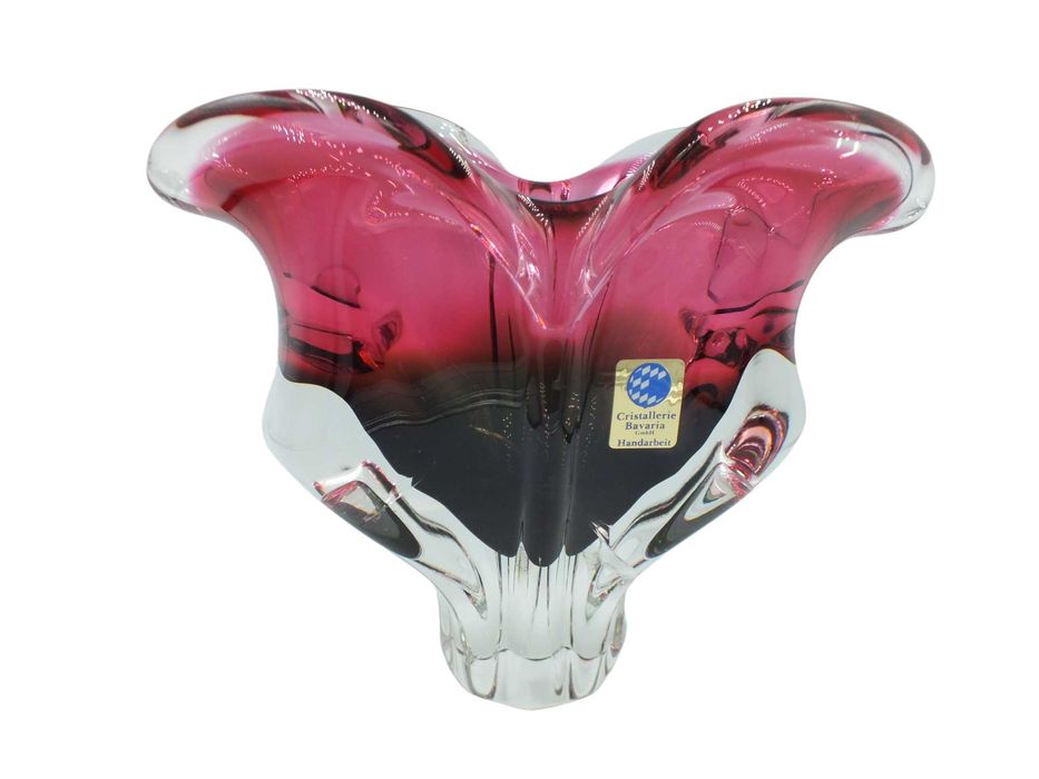 Cristallerie Bavaria wazon szkło ręcznie formowany b4/011319