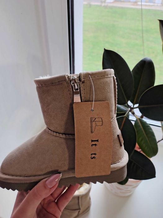 Угги бежеві It ts для дівчинки 26-31 р.