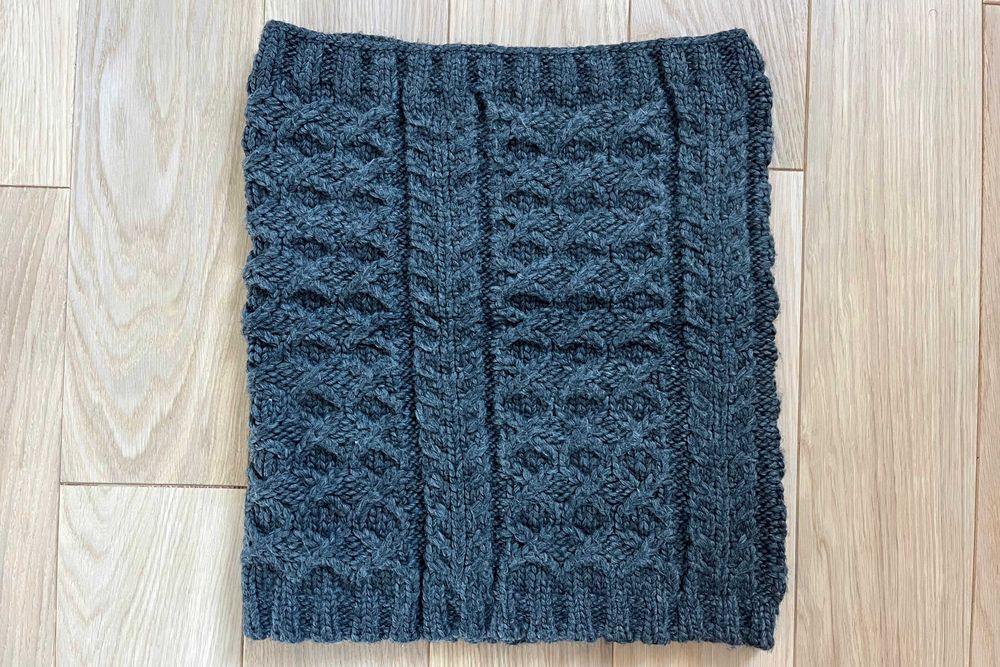 Зимний снуд хомут шарф Gap серого цвета