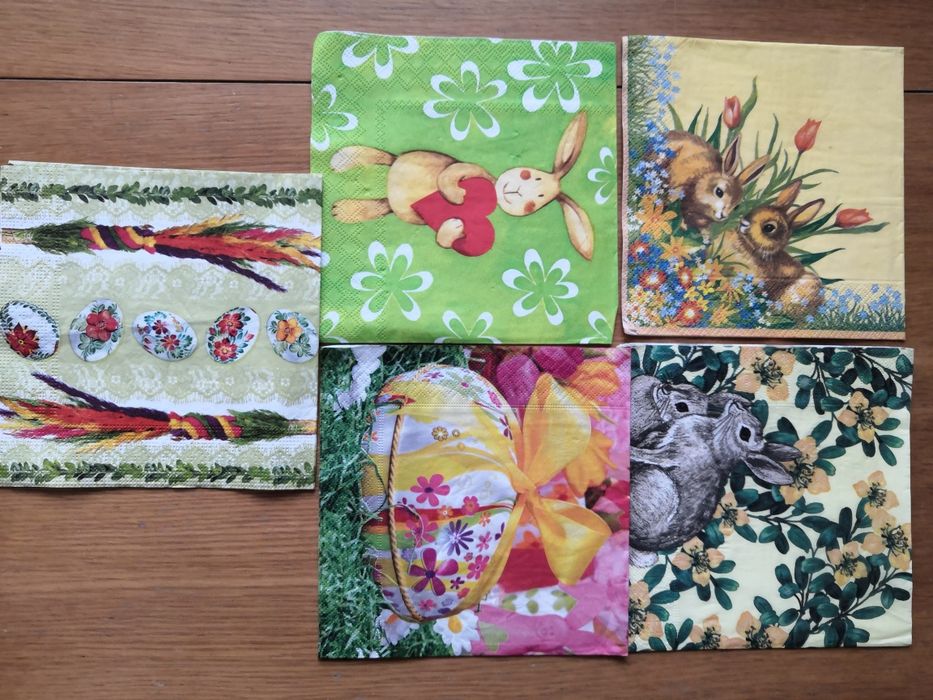 10 szt zestaw nr 4 serwetki decoupage Wielkanoc