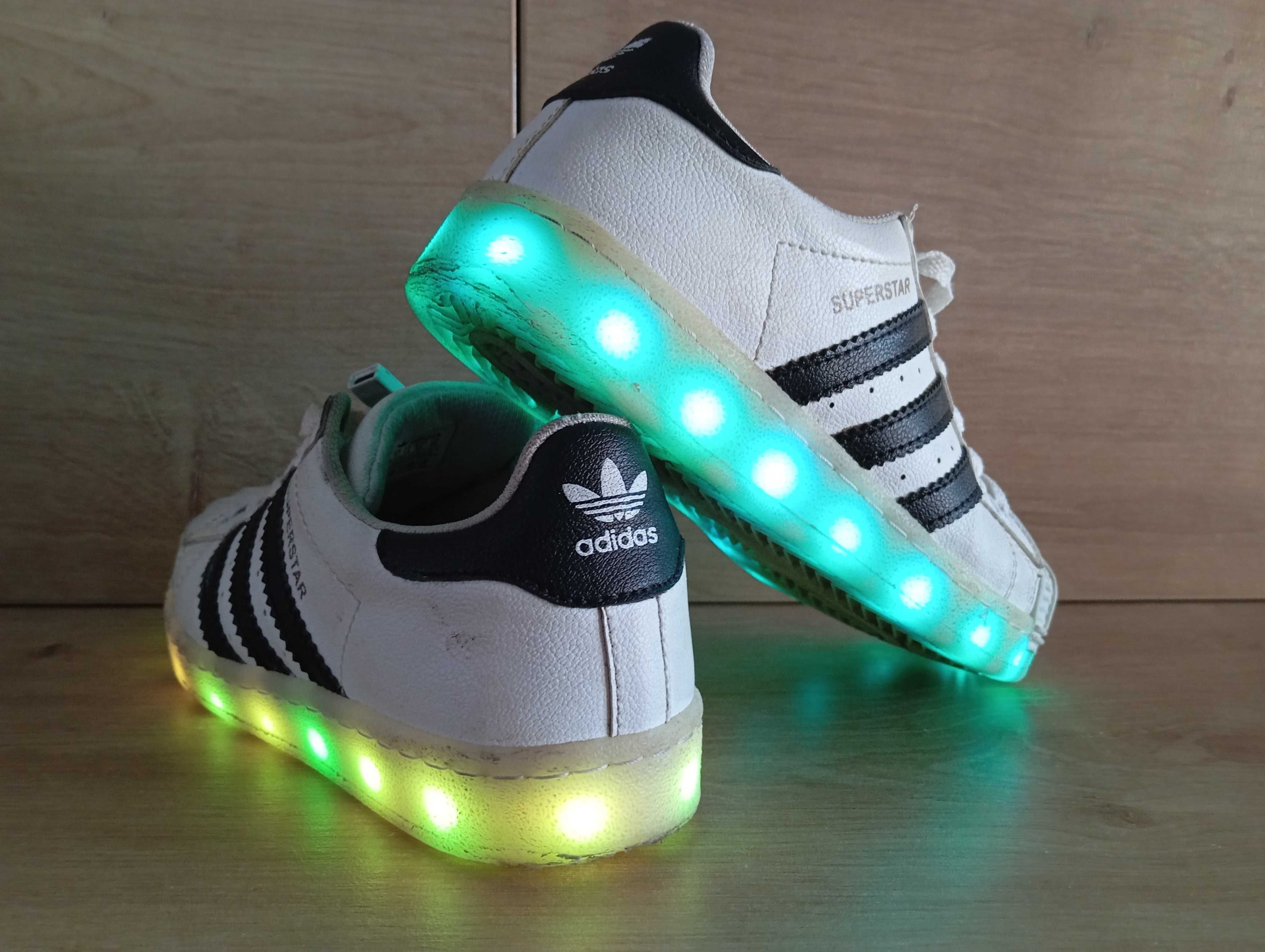 ADIDAS Superstar LED Light Buty dzieci ce rozm. 32 20cm. Grodzisk Wielkopolski OLX.pl