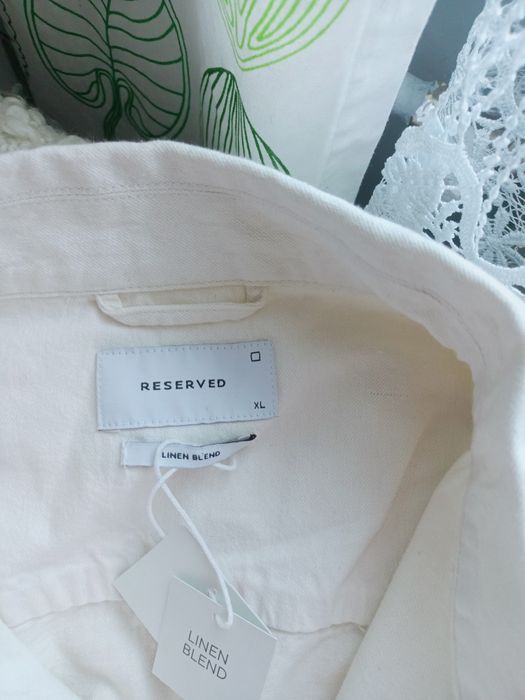 Bluza marynarka męska nowa z metką bawełna i len roz XL Reserved