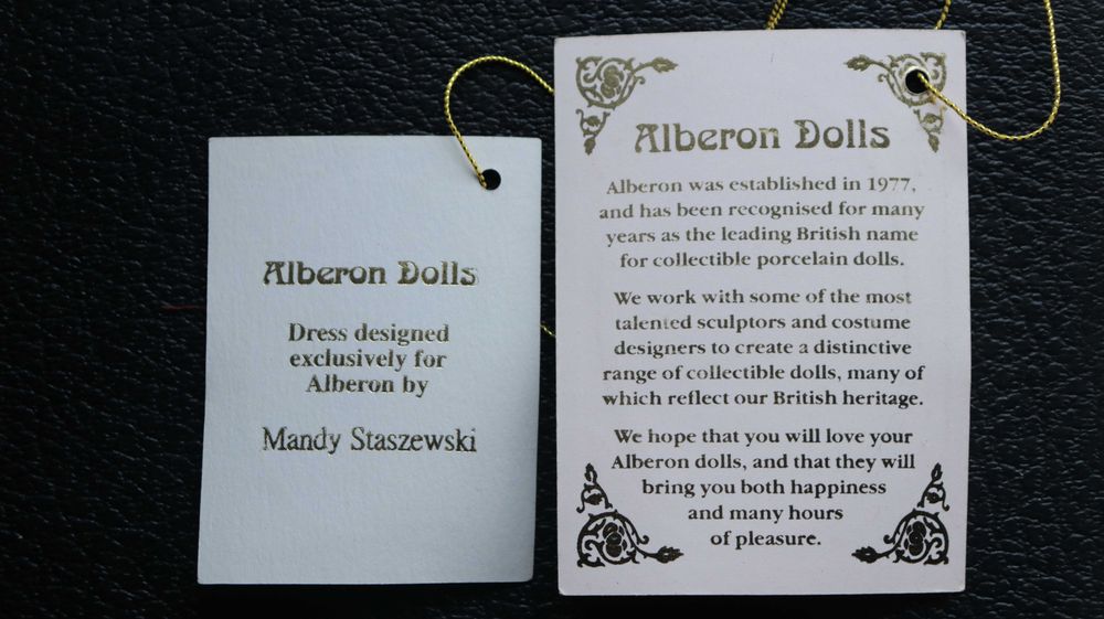 Boneca de porcelana musical Alberon Dolls