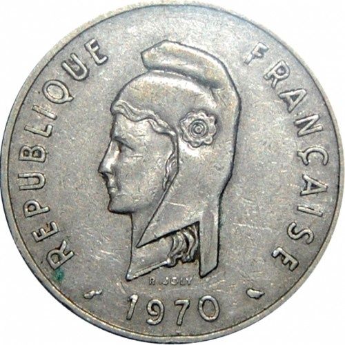 Moeda rara 100 Francos 1970