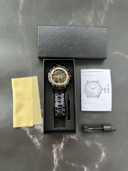 Механічний чоловічий годинник Winner Skeleton