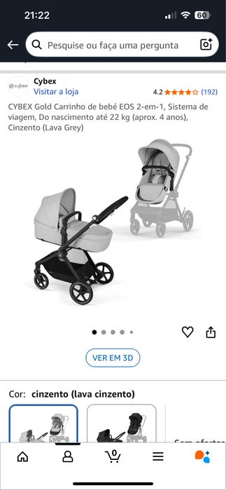 Carrinho Cybex EOS 2 em 1