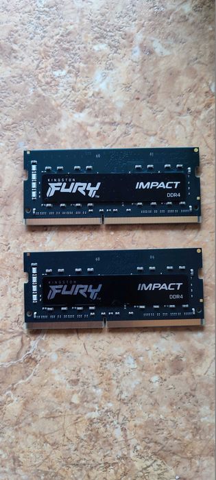 Kingston FURY 16 GB (2x8) SO-DIMM DDR4 3200 MHz Impact для ноутбуков
