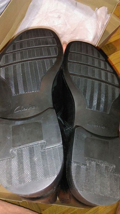Clarks р.46 стельки-31см кожаные ботинки