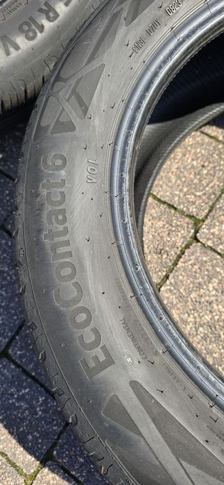 Opony letnie Continental EcoContacy 6. 235/55R18. 100V. 5,6-5 mm. Rok 2023