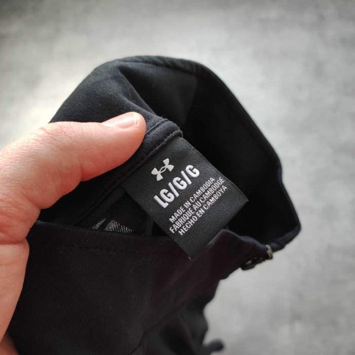 MĘSKA Bluza Treningowa Siłownia GYM Suwak Under Armour Active Czarna