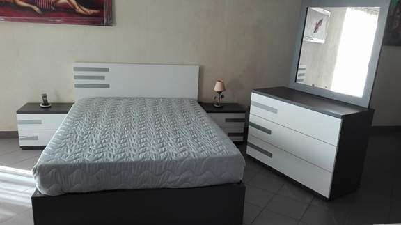 Quarto Branco-Cinza c/ Colchão e Estrado (Art. NOVO)