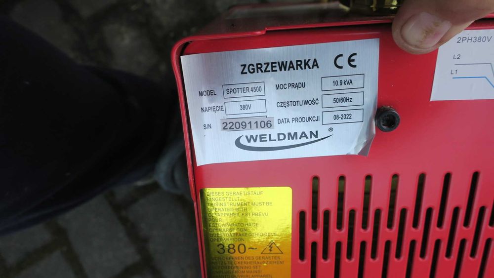 SPOTER blacharski Zgrzewarka KAROSERII Weldman