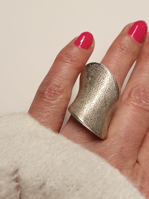 dużo pierścień srebro 925 piekny