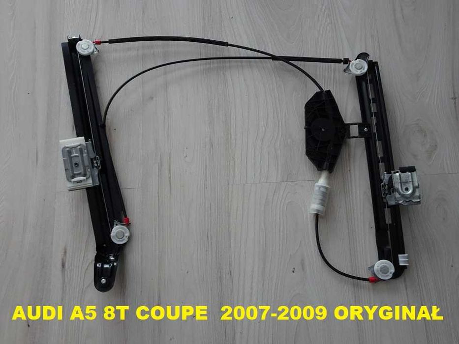 Audi A5 8T Coupe 8T0837462B 2007-2009 Oryginalny Podnośnik Mechanizm Szyby Przód Prawy [6e]