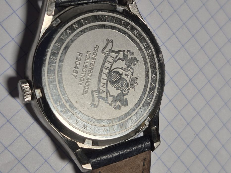 Zegarek Festina Titanium Date - damski stan dobry plus. Brak baterii
