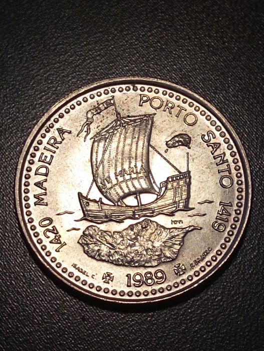 100 escudos - Madeira  Porto Santo	Portugal	1989