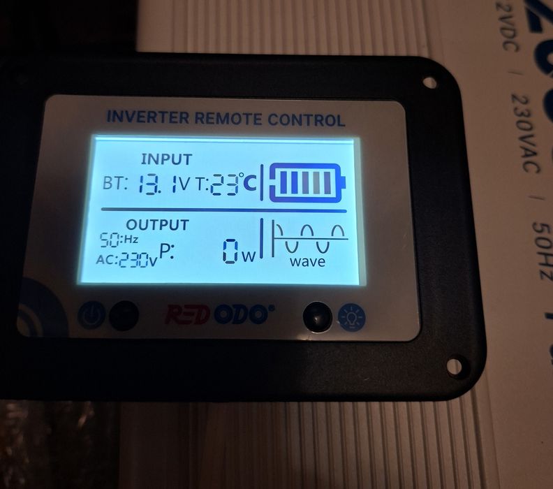 Redodo 2000W інвертор чистої синусоїди з LCD-монітором