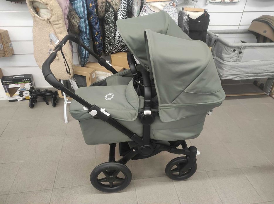 Wózek dla dwójki dzieci Bugaboo Donkey 5 Duo Zielony Z EKSPOZYCJI