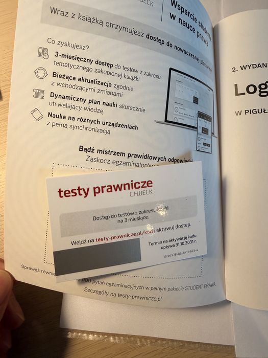 Logika w pigułce C.H.Beck, podrecznik + testy
