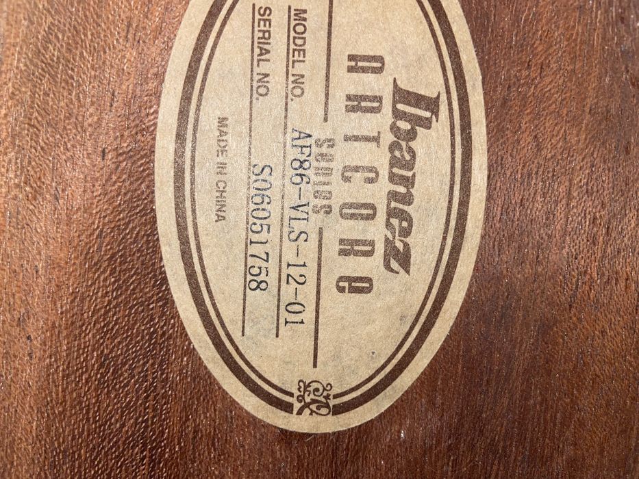 gitara Ibanez AF86 VLS-12-