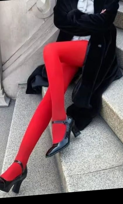 Колготи жіночі червоні