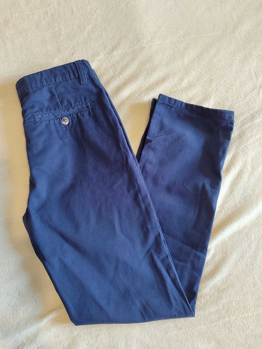 Штани чиноси для хлопчика denim co slim сині 158 см (12-13 років)