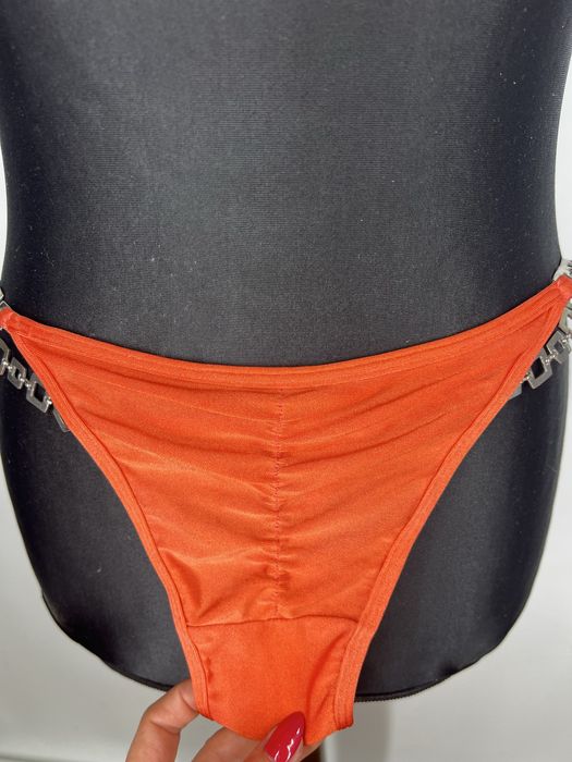Piekne ponarancziwe bikini stroj kapieloey dwuczedciowy