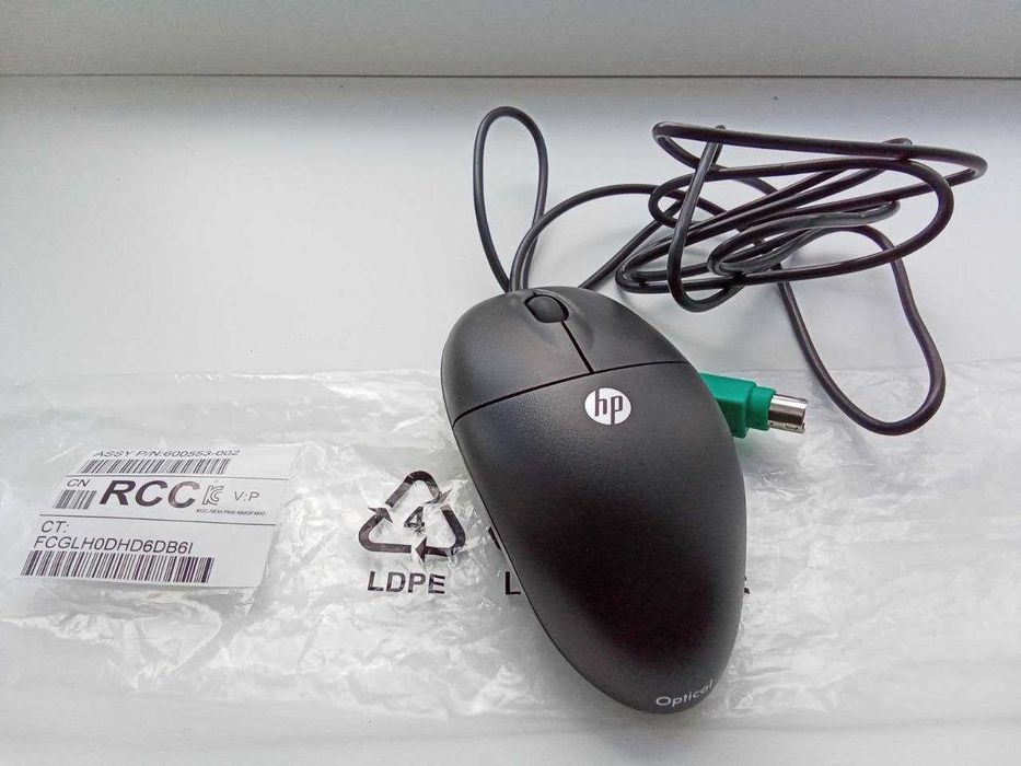 Миша HP Optical Scroll PS/2 Black нова