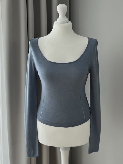 Cienka bluzka z długim rękawem ZARA r. 38