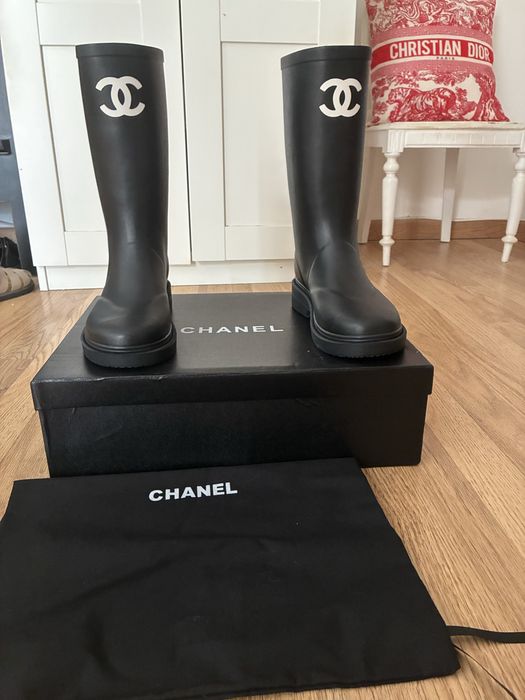 CHANEL botas para chuva