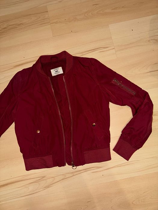 Bomberka bordowy czerwony Bershka