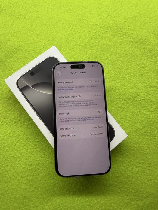Iphone  16 pro 128 gb w stanie idealnym 100% bateria!