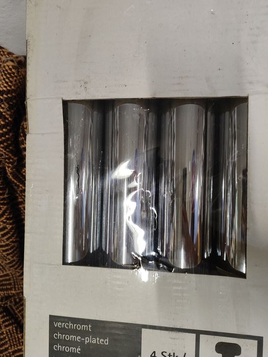 Hettich nogi do mebli sr.6 cm, wys.70-73 cm chrom