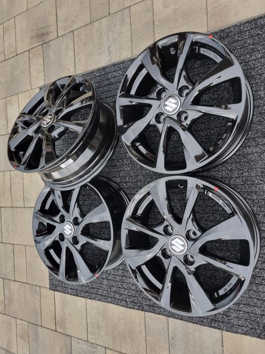 Suzuki 15 " Swift Ignis Alto Baleno 4x100 nowe felgi czarne alufelgi